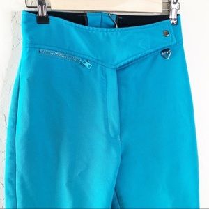 OBERMEYER Vintage Ski Stirrup Pants Wool Blue S